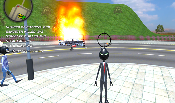 Play Amazing Crime Strange Stickman Online