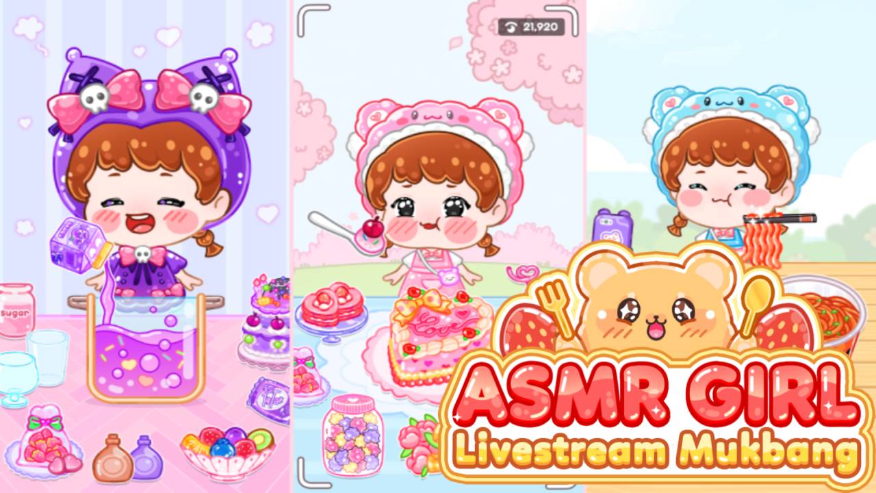 Play ASMR Girl: Livestream Mukbang Online
