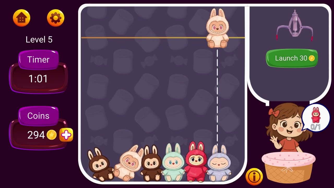 Play Claw & Merge: Labubu Drop Online