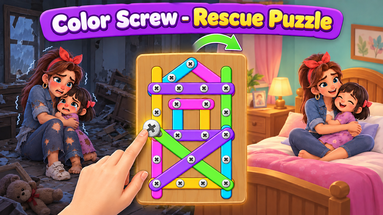 Color Screw - Rescue Puzzle免费在线玩