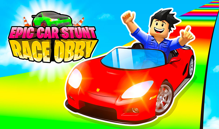 Play Epic Car Stunt Race Obby Online