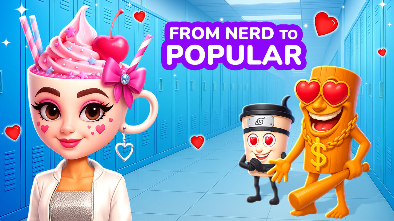 Play From Nerd to Popular Ballerina Cappuccina Online