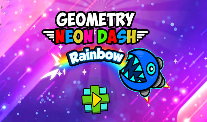 Play Geometry Neon Dash Rainbow Online