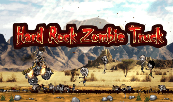 Play Hard Rock Zombie Truck Online