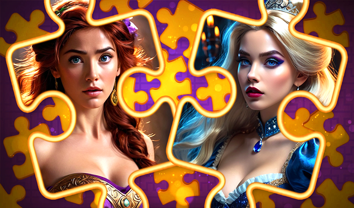 Play Incredible Princesses and Villains Puzzle Online