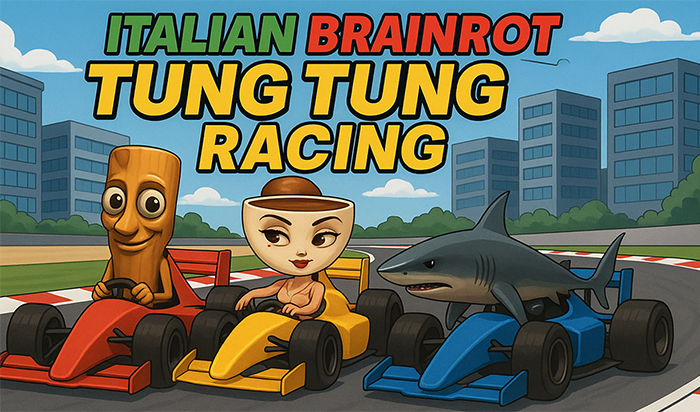 Play Italian Brainrot Tung Tung Racing Online