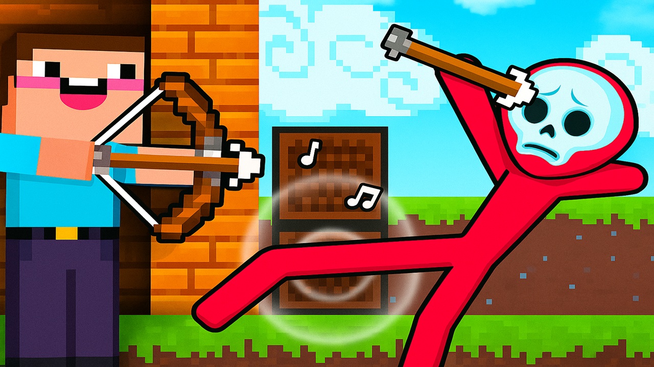 Play Noob Archer vs Stickman Zombie Online