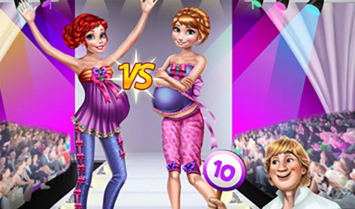 Play Pregnant Princesses Catwalk Show Online