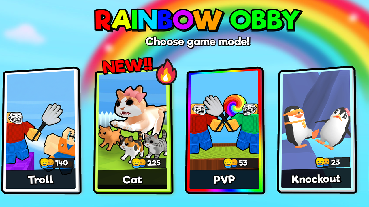 Obby彩虹障礙賽免費線上玩