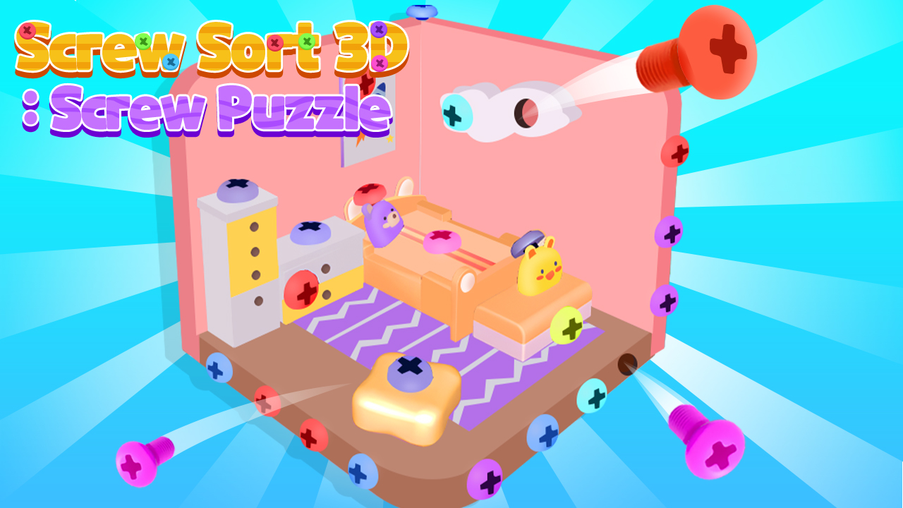 Play Screw Sort 3D: Screw Puzzle Online