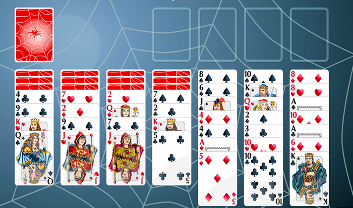 Play Spider solitaire online Online